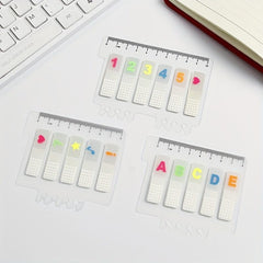 1pc Transparent Printed Sticky Notes for School Home Office