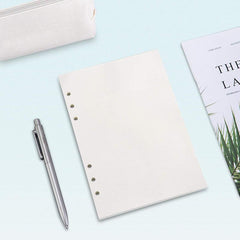 A5 Filler Paper 80 Pages Blank 6-Hole Punched