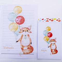 Fox Cartoon Envelope Set - Love Letter Love Envelope