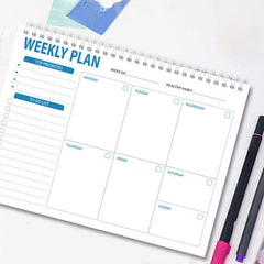 Weekly Plan Time Management Efficiency Manual Daily Plan Book