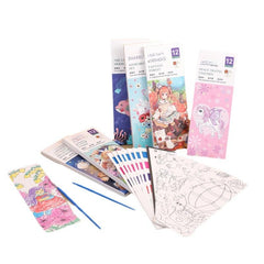 Children's Watercolor Coloring Card & Painting Book