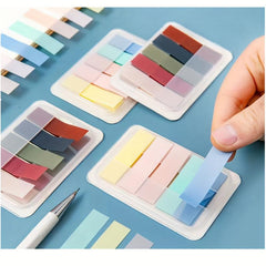 100 Sheets Translucent Sticky Notes Colorful Pet Index Stickers