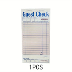 Server Guest Check Books 50 Total For Restaurants Waiter Checkbook Food Receipt