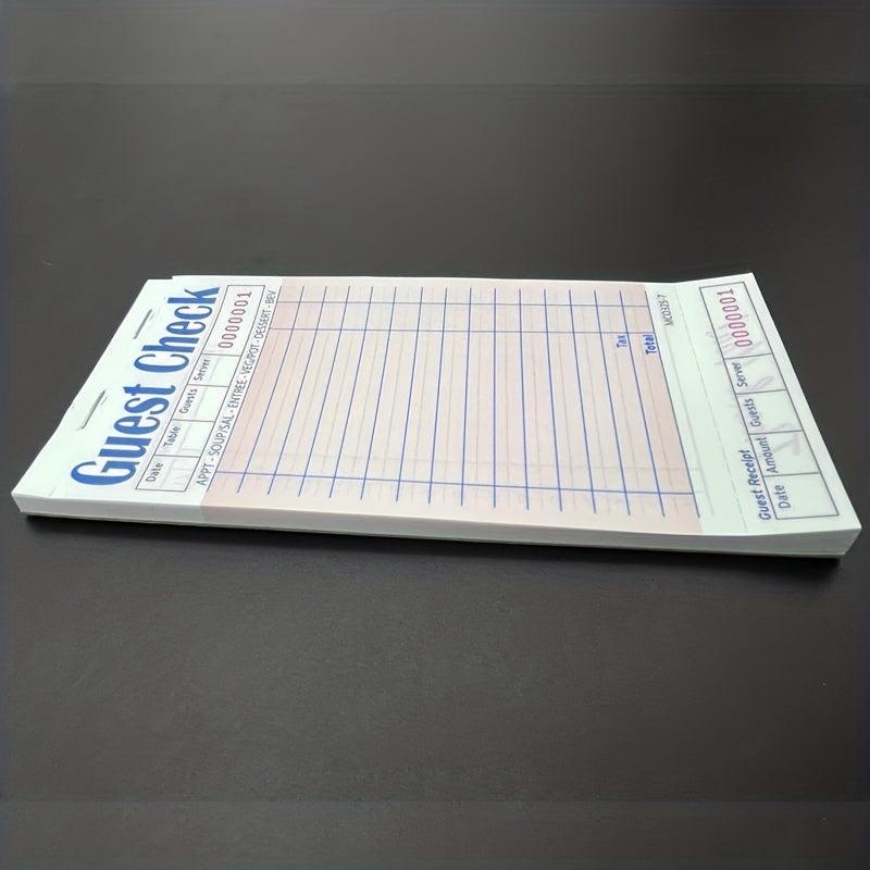 Server Guest Check Books 50 Total For Restaurants Waiter Checkbook Food Receipt