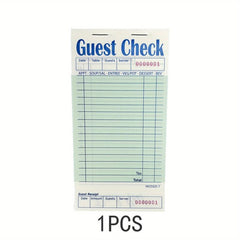 Server Guest Check Books 50 Total For Restaurants Waiter Checkbook Food Receipt