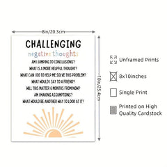 School Counselor Office Decor Growth Mindset Poster Anxiety Relief