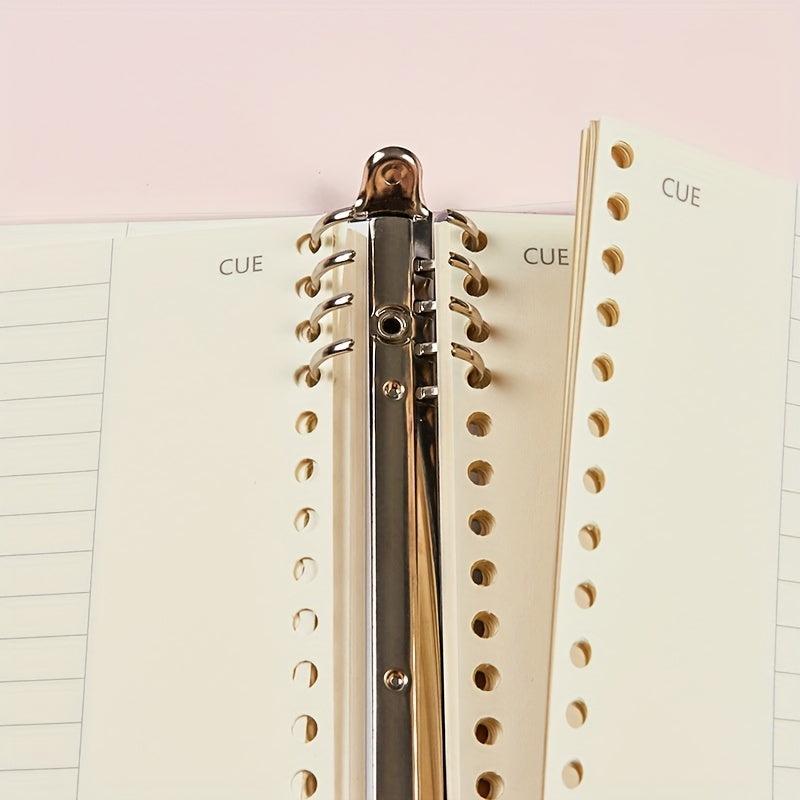 60sheets Sweet Iron Clip Ring Binder Detachable B5 Girl Notebook
