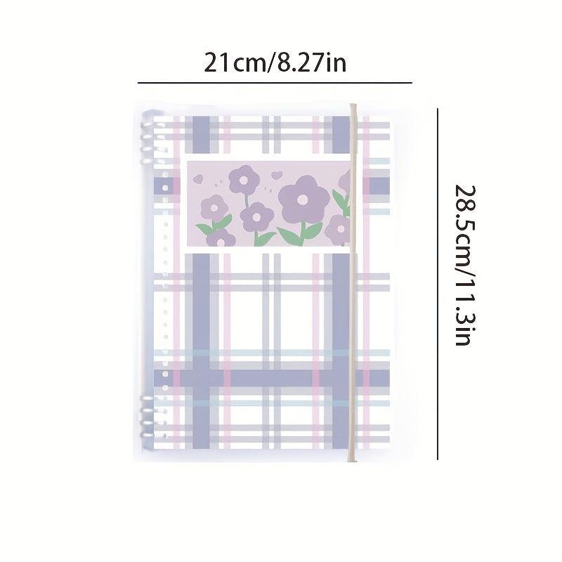 60sheets Sweet Iron Clip Ring Binder Detachable B5 Girl Notebook