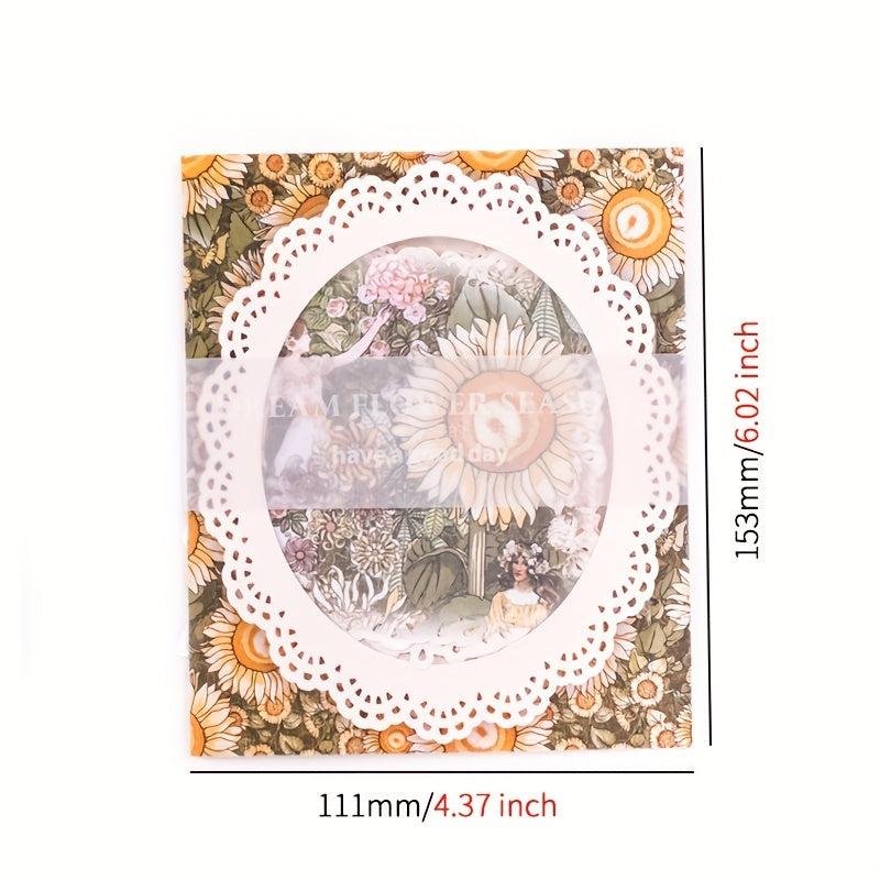 20 Sheets Vintage Lace Hollowed Out Paper Set DIY Scrapbooking Supplies