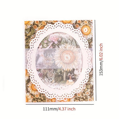 20 Sheets Vintage Lace Hollowed Out Paper Set DIY Scrapbooking Supplies