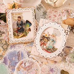 20 Sheets Vintage Lace Hollowed Out Paper Set DIY Scrapbooking Supplies
