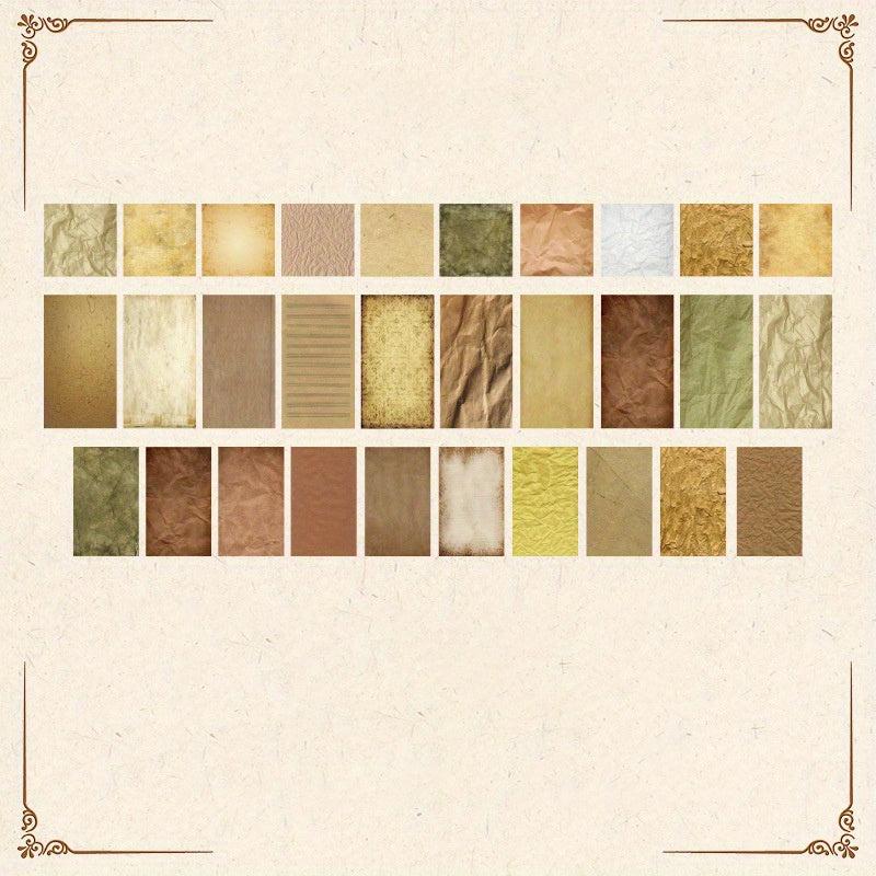 60 Sheets Forest Element Decor Cards for Scrapbooking & Crafts