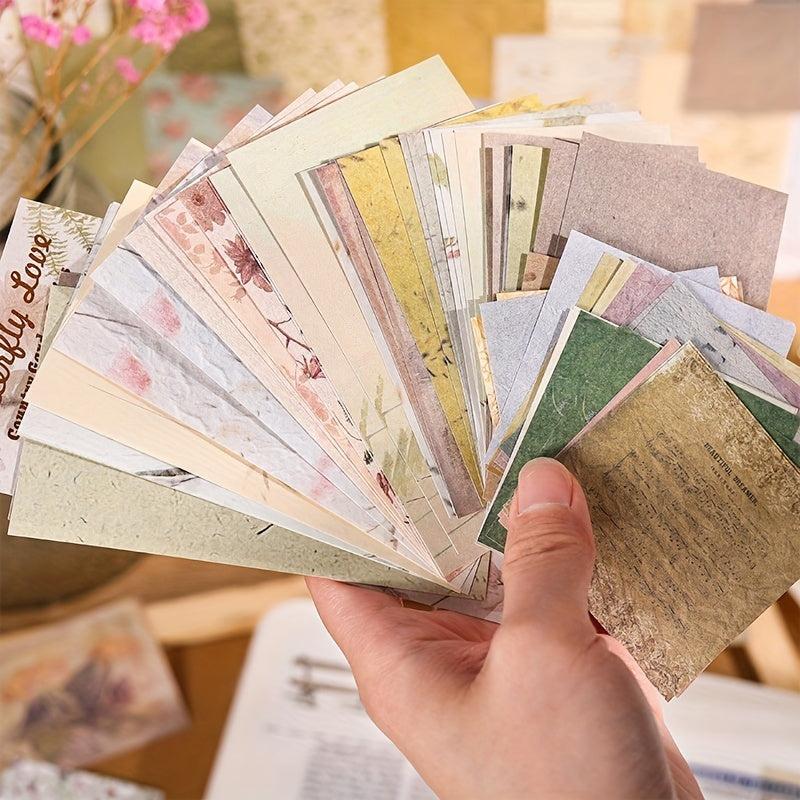 60 Sheets Forest Element Decor Cards for Scrapbooking & Crafts