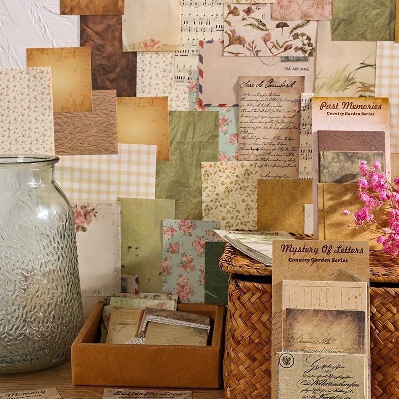 60 Sheets Forest Element Decor Cards for Scrapbooking & Crafts