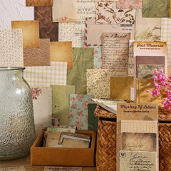 60 Sheets Forest Element Decor Cards for Scrapbooking & Crafts