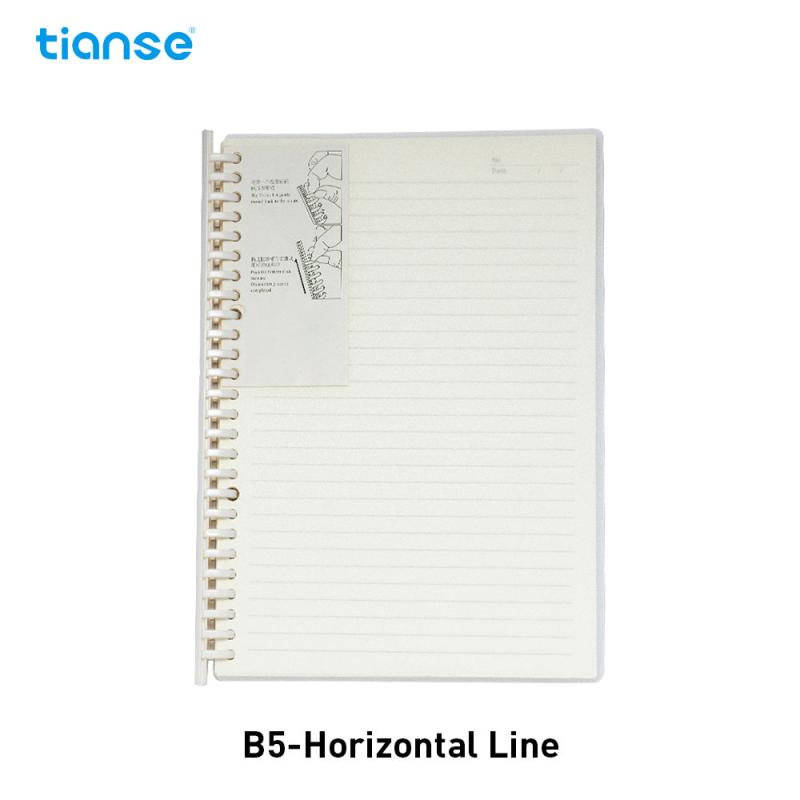 TIANSE A5 B5 Pull Clip Loose Leaf Notebook With 80 Sheets