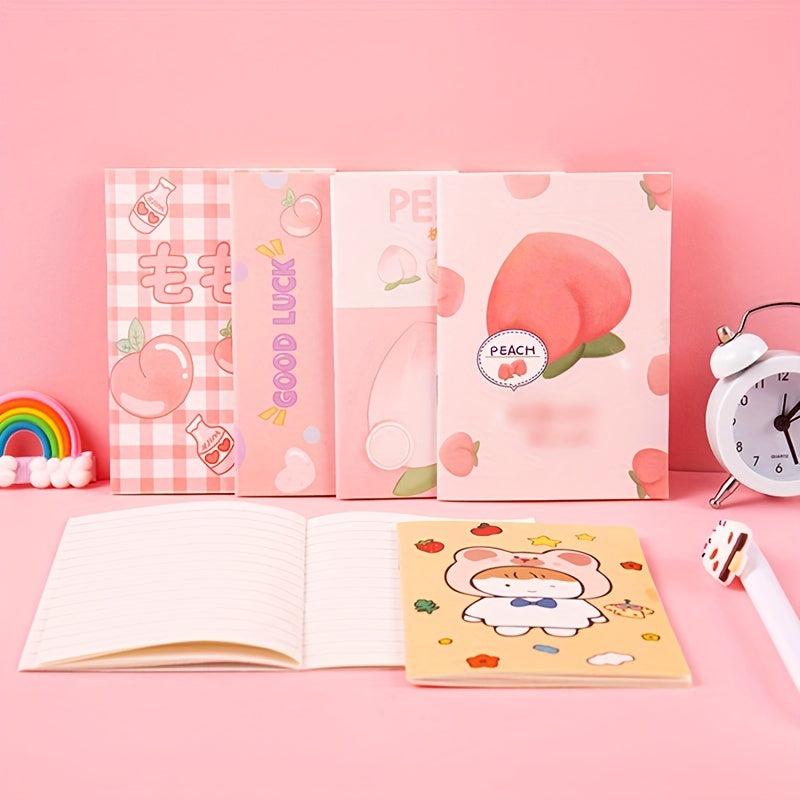 10pcs Cartoon Mini Notebooks 16 Sheets Portable & Creative