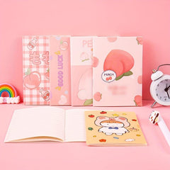 10pcs Cartoon Mini Notebooks 16 Sheets Portable & Creative