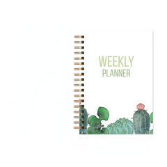 Weekly Planner Notebook A5 Schedule Notepad Spiral Goals