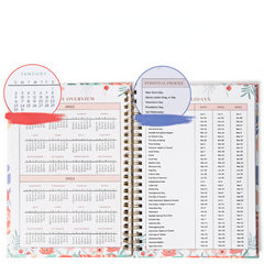 Weekly Planner Notebook A5 Schedule Notepad Spiral Goals