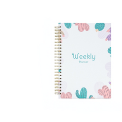 Weekly Planner Notebook A5 Schedule Notepad Spiral Goals