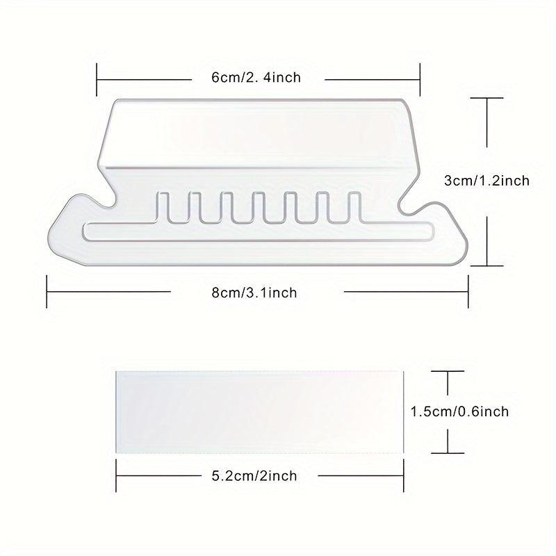 50pcs Blank Lever Arch File Plastic Index Tab Blank Paper Label Sort File PVC