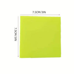 Colored Transparent PET Convenience Sticker 7 Tearable Plastic Memo Book