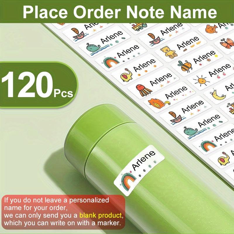 Personalized Waterproof Name Stickers | School Label Preschool Tag