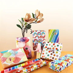 6pcs Love Rainbow Small Gravel Wrapping Paper Set