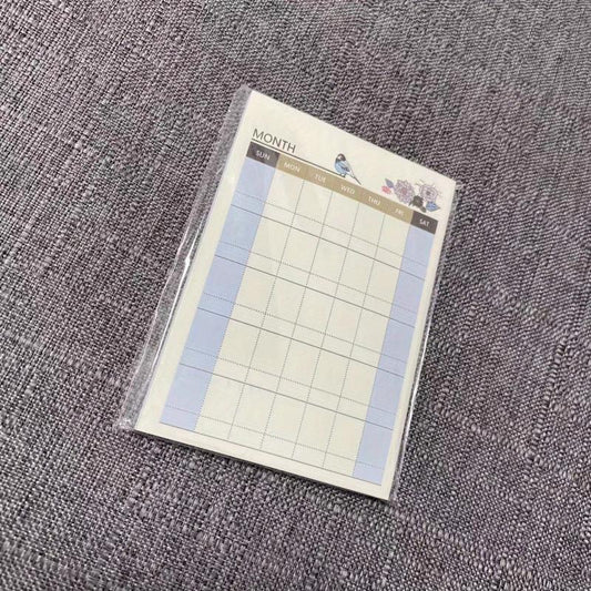 60sheets Weekly Planner Memo Pad Study Time Schedule Daily List