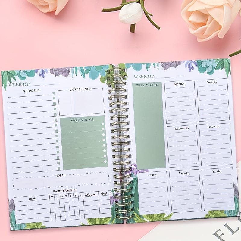 A5 Daily Plan Coil Notebook Office School Supplies