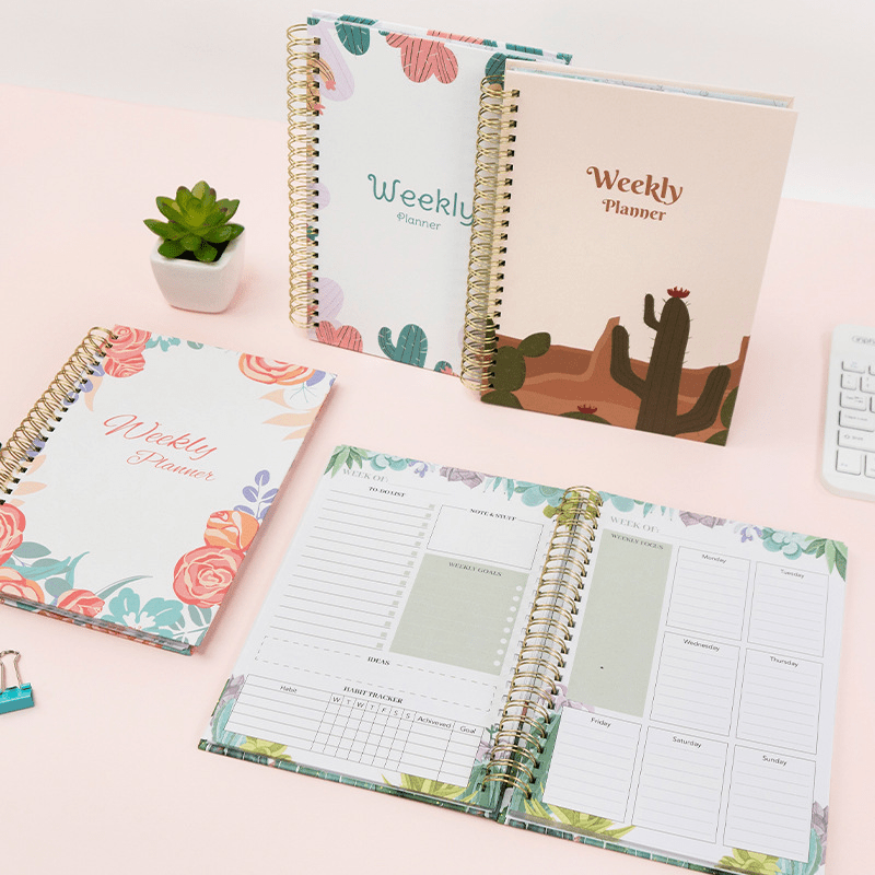 A5 Daily Plan Coil Notebook Office School Supplies