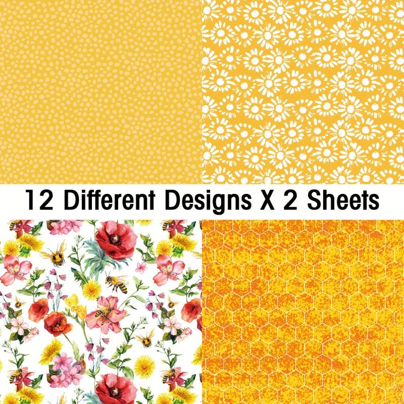Scrapbooking Paper Pad 24 Sheets Single Side Printing