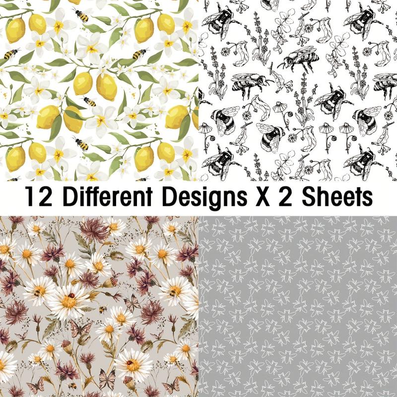 Scrapbooking Paper Pad 24 Sheets Single Side Printing