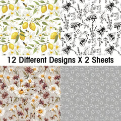 Scrapbooking Paper Pad 24 Sheets Single Side Printing