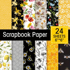 Scrapbooking Paper Pad 24 Sheets Single Side Printing