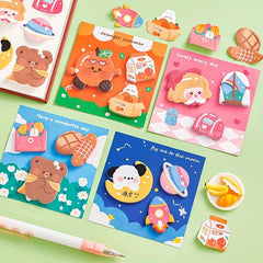 1pc Cartoon Multifunctional Convenience Stickers Handbook Decorative Stickers