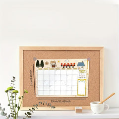 Pink Monthly Planner Calendar Tear Off Organizer For Work Study Events