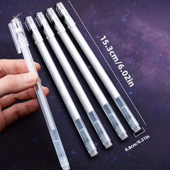 12 Colors Large Capacity Needle Tube Gel Pens for DIY Painting Card Drawing
