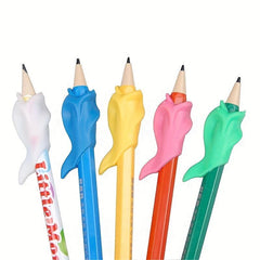 10pcs Dolphin Fish Writing Posture Correction Device Pen Holder Stationery