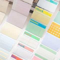 Warm Island Series Japanese Style Sticky Note Portable Easy To Tear Plan Sticker
