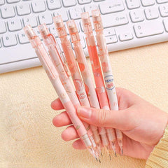 3pcs Sweet Peach Mech Pencils 0.5mm Lead Cartoon Gift Students