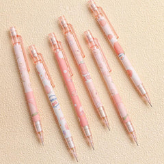 3pcs Sweet Peach Mech Pencils 0.5mm Lead Cartoon Gift Students