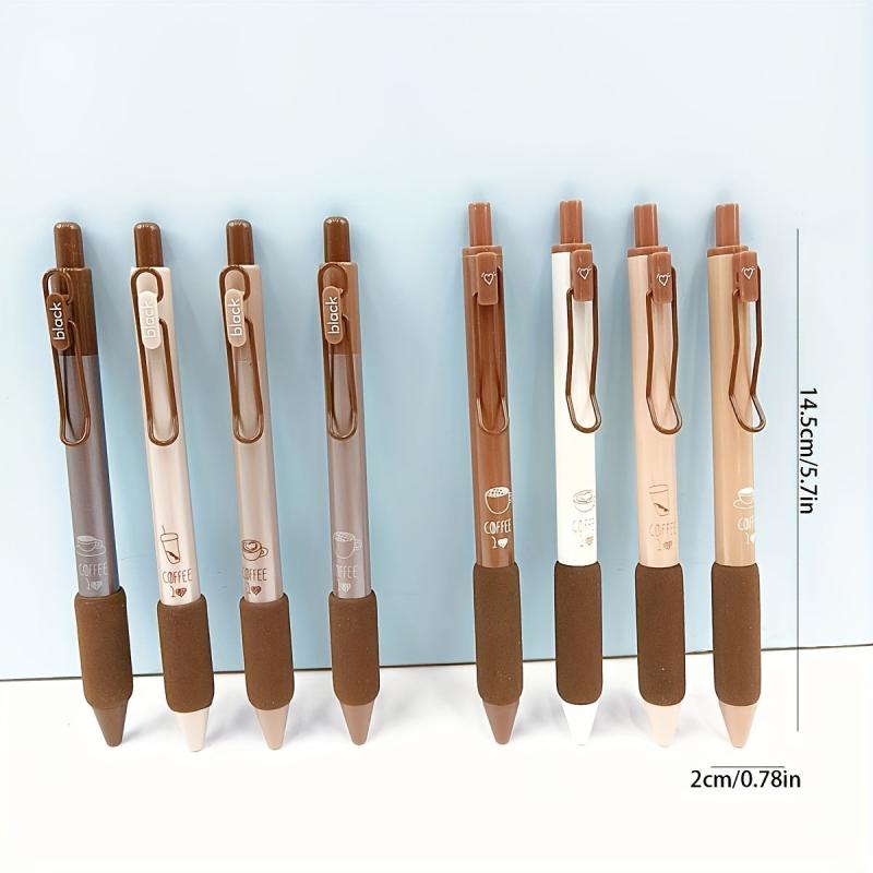 Good Looking Coffee Gel Pen Soft Grip School Office Supplies