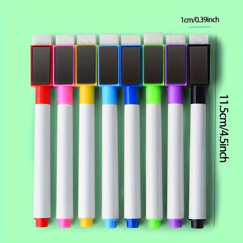 8 Colors Magnetic Dry Erase Markers for Whiteboard, Calendar - Office Supplies