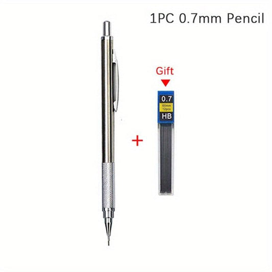 0.3mm Mechanical Pencil Set Full Metal Art Drawing Painting Office School