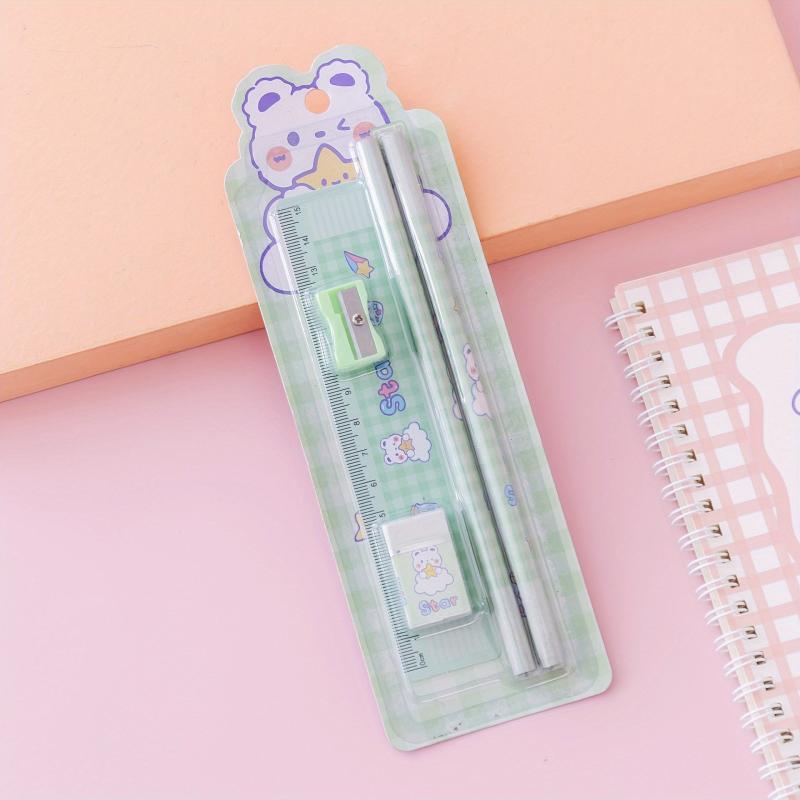 Cute Pencil Set for Students - Ideal Gift for Girls - School Learning Supplies