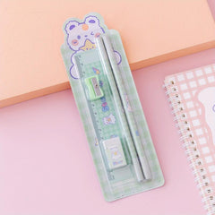 Cute Pencil Set for Students - Ideal Gift for Girls - School Learning Supplies