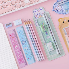Cute Pencil Set for Students - Ideal Gift for Girls - School Learning Supplies