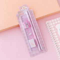 Cute Pencil Set for Students - Ideal Gift for Girls - School Learning Supplies